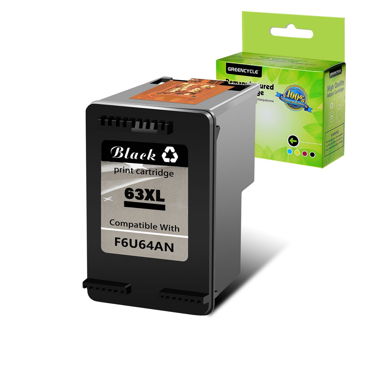 Ricambio Stampante OfficeJet 5255 Cartuccia D'inchiostro Nero 63 XL Rigenerata Per HP - Compatibile Con Envy 4520, Officejet 4650, Deskjet 3630 E Altri Ricarica Inchiostro Per Hp Envy 4520 - Foto 3