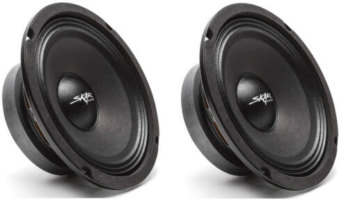 (2) NEW SKAR AUDIO FSX65-8 6.5-INCH 8 OHM 300W MAX CAR PRO AUDIO SPEAKERS - PAIR - Picture 1 of 5