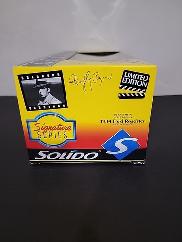 SOLIDO SIGNATURE SERIES HUMPHREY BOGART 1934 FORD ROADSTER LIMITED EDITION NEW - Picture 6 of 10
