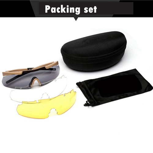 Tactical Glasses Shooting Hiking Eyewear Outdoor Sports Hunting Safety Goggles - Bild 5 von 7