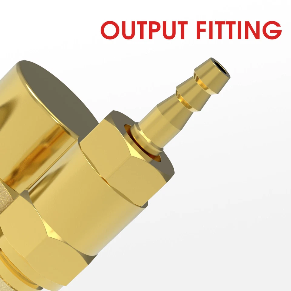 CO2 Argon Flow Meter Gas Regulator Gauge with Gas Hose Mig Tig Welding + Hose - Image 4 of 4