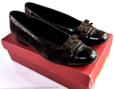 VANELI WOMEN Brown Suede Bow LEATHER SHOES 8.5 S, VERO CUOIO