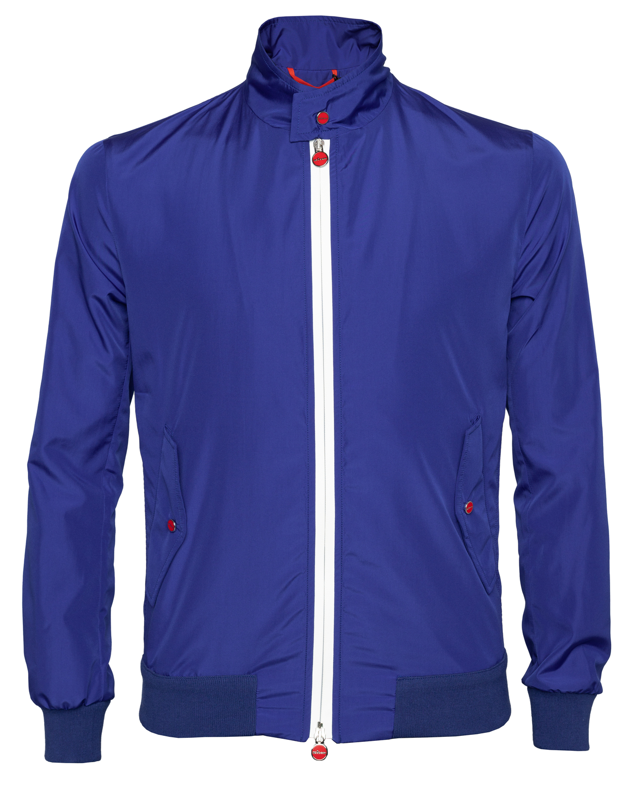NWT KITON BOMBER JACKET solid blue 