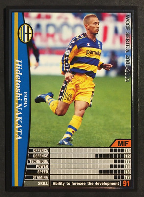 2002-03 Panini WCCF Serie A Clubs # 188 Hidetoshi Nakata