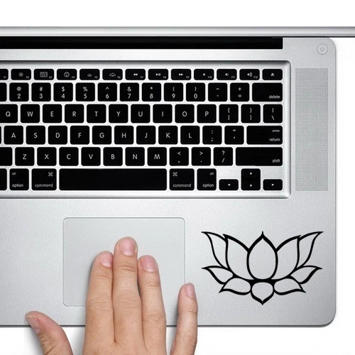 Calcomanía de flor de loto pegatina para trackpad Macbook teclado de computadora portátil pared ventana de automóvil Foto 3 de 4