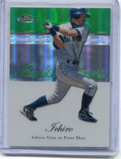 2007 Topps Finest - ICHIRO - Green Finest Moments Refractor - MARINERS #d/199