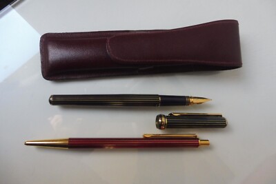 Noble Set of Pens, Fountain Pen And Ballpoint Pen, Leather - Case, Daniel