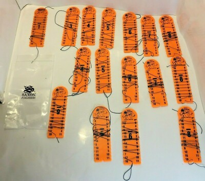 Saxon Math 2 Subtraction Learning Wrap-Ups Keys Drill Orange School Home Lot