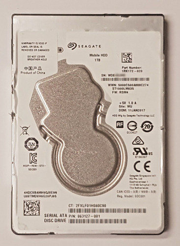 1 TB SATA Seagate Mobile HDD ST1000LM035 5400rpm 128MB 2,5" interne Festplatte