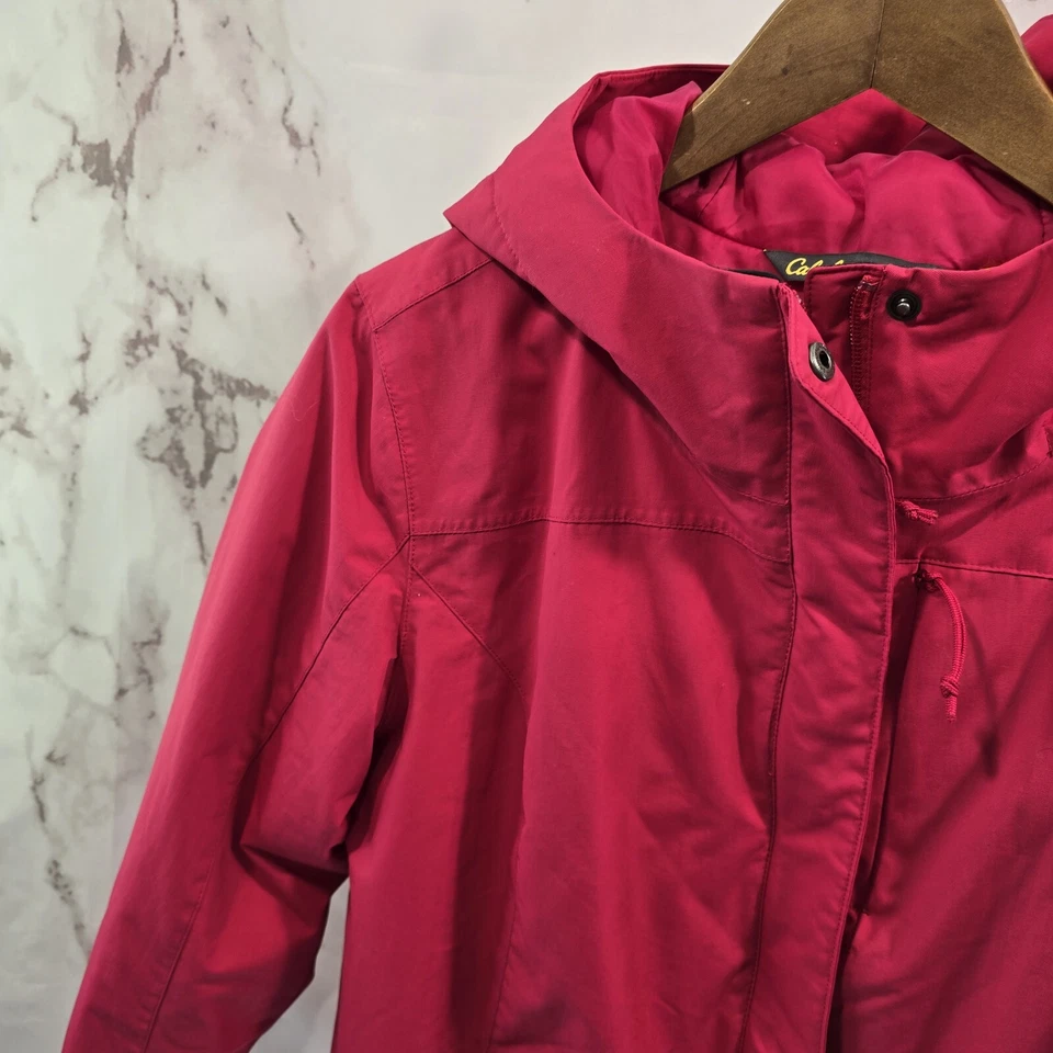 Chaqueta Cabelas Mujer Mediana Rosa Aislante Sintético Abrigo Esquí Invierno Nieve Reg Foto 2 de 4