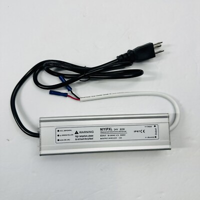 NIYIPXL Waterproof Led Driver Power Supply Model 24V60W
