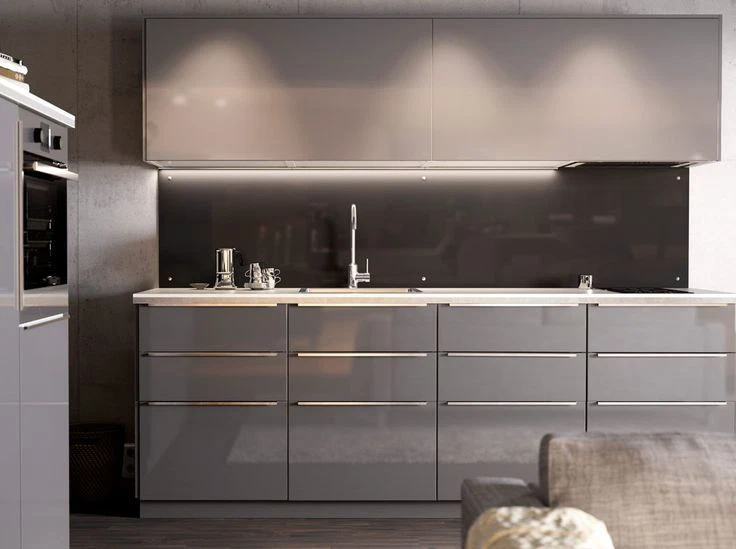 Ikea grey on sale kitchen doors