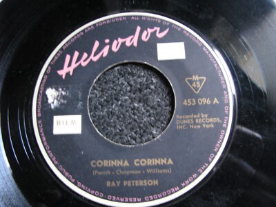 Ray Peterson-Corinna Corinna 7'' Vinyl-1961 Germany-Heliodor-453 096
