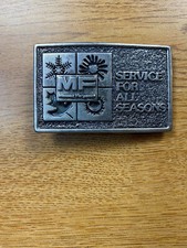 Vintage Mossey Ferguson "Service for All Seasons" Belt Buckle 1979