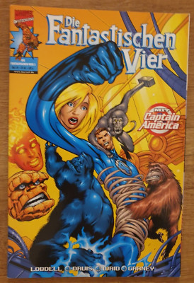 Die Fantastischen Vier Nr.3 - mit Captain America - Marvel Comics 2000 Panini