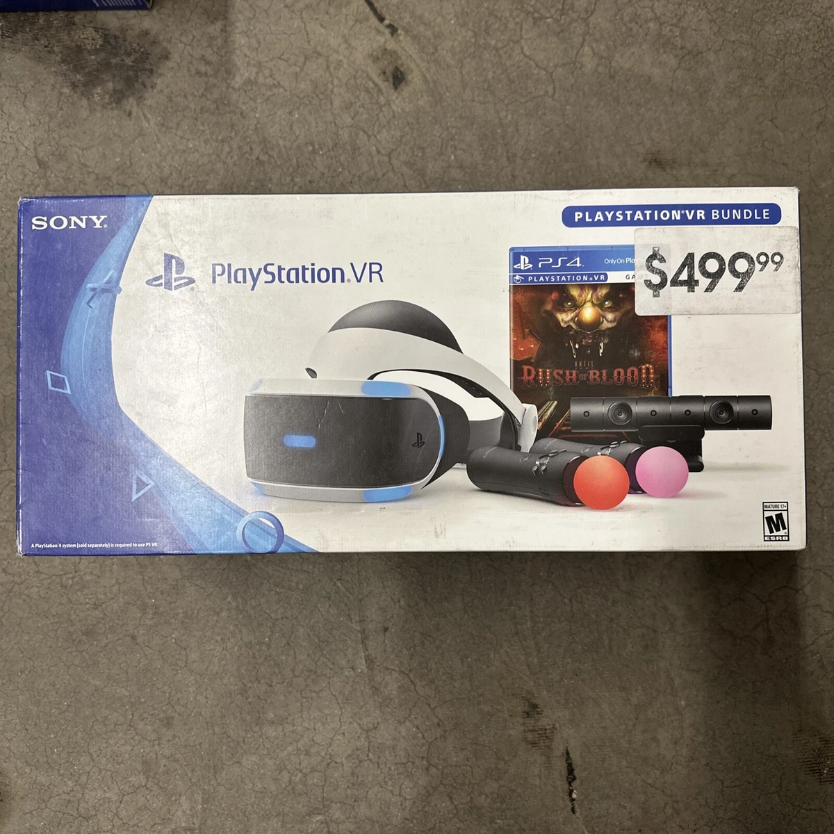 Brand New Sony Playstation 4 VR COMPLETE Bundle Rush of Blood CUH ZVR1