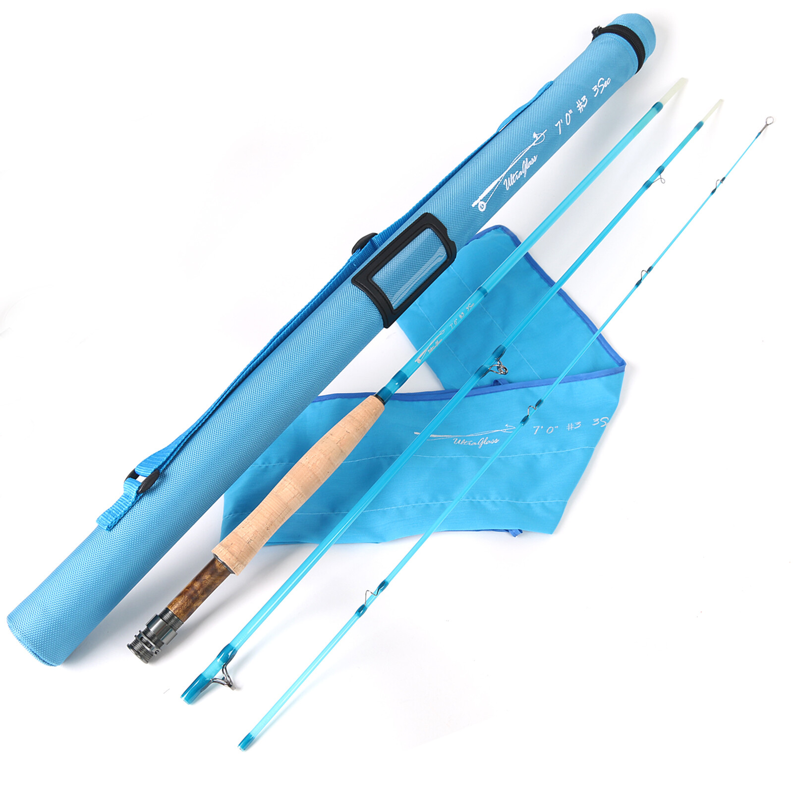 Maxcatch Fiberglass Fly Fishing Rod 3wt/4wt/5wt/6wt/8wt/10wt Medium