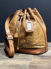 Prima Classe Alviero Martini Bucket Drawstrings Classic Geo Bag Purse 