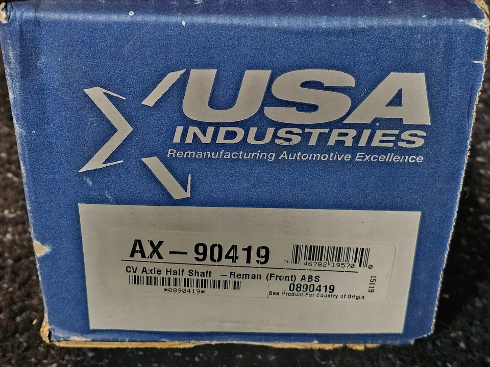 Eje delantero CV Reman USA Industries AX-90419 para 01-05 Audi Allroad Quattro Foto 4 de 4