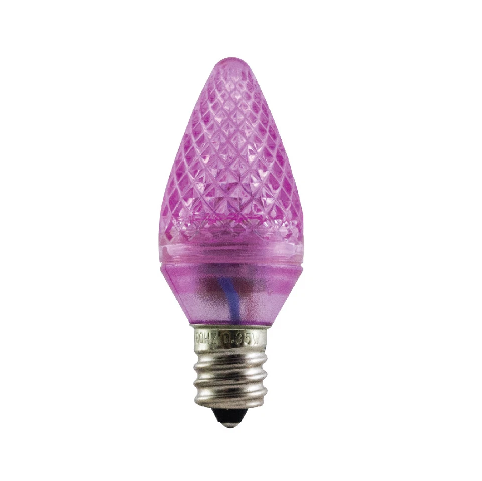 Aurio Lighting LED C7 Christmas Light Bulbs, E12, .35-1.2W, 24lum, 25 Pack - Image 4 of 4