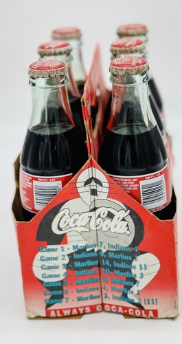 1997 FLORIDA MARLINS CHAMPIONSHIP SEASON COMMORATIVE 6 PACK COCA COLA BRAND NEW - Picture 6 of 8