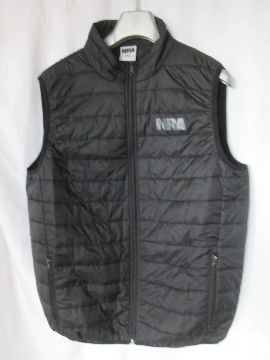 NRA Men s Full Zip Black Quilted Puffer Vest Size 2XL National