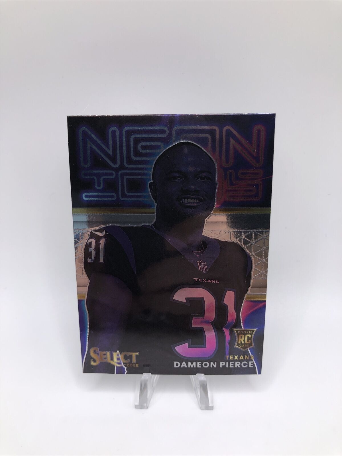 Dameon Pierce 2022 Select Neon Icons Rookie