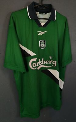 リバプールFC 1999-2000 プラクティス　L リーボック OLD VINTAGE REEBOK MEN'S LIVERPOOL 1999/2000 SOCCER FOOTBALL SHIRT