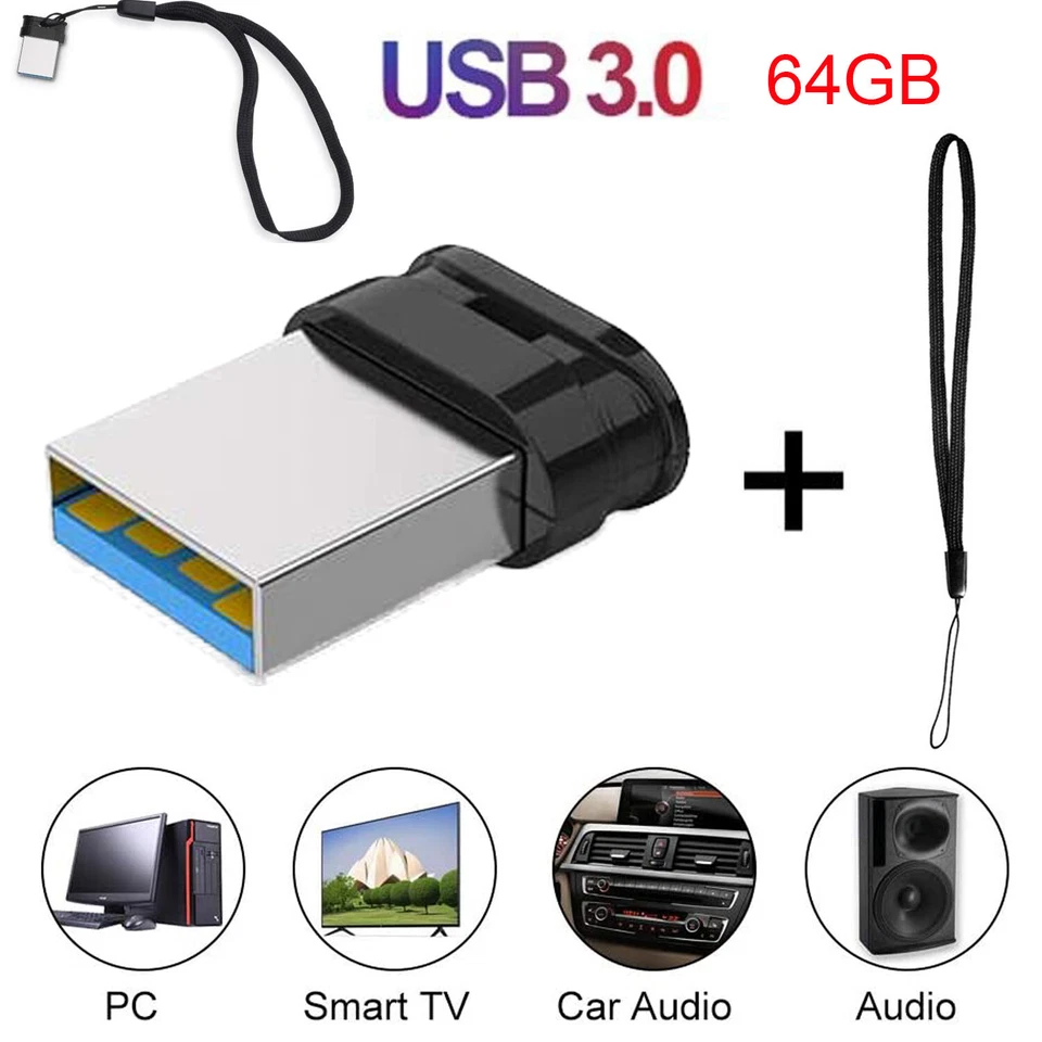 32GB 64GB 128GB USB 3.0 Super Mini USB Memory Stick Flash Laufwerk 1-10 Stück - Bild 2 von 4