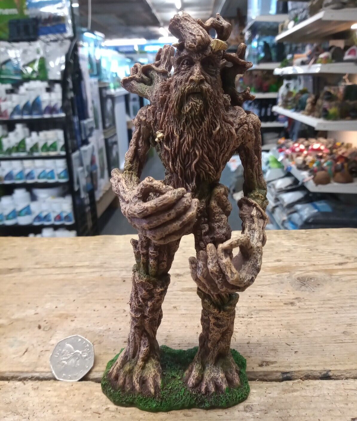 LOTR Style Ent Barba d'albero Pesci Serbatoio Decorazione Acquario Ornamento