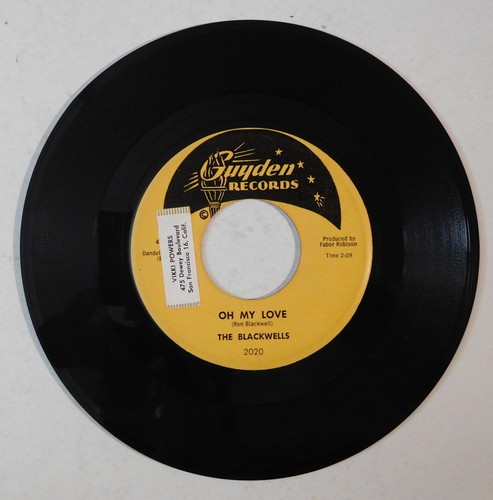 THE BLACKWELLS Holey Sombrero, oh My Love GUYDEN 45 teen doo wop record - Picture 4 of 4