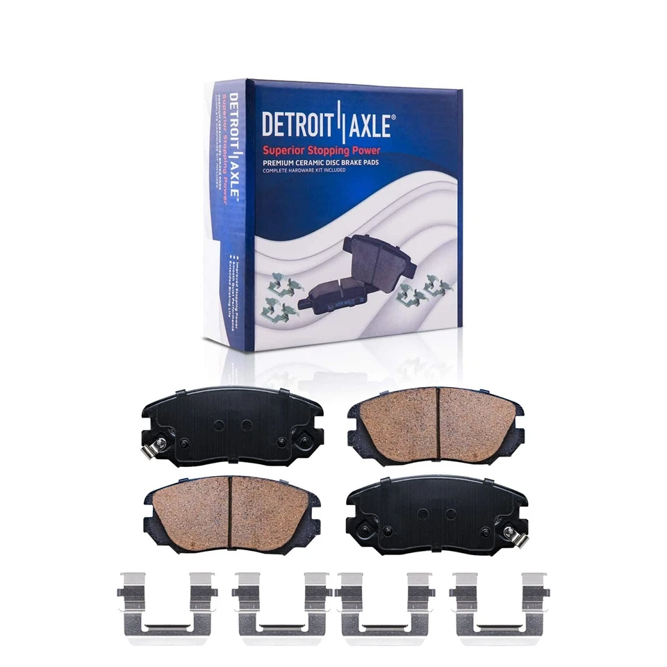 Pastillas de freno delanteras traseras perforadas para GMC Terrain Chevy Equinox 2010-2017 Foto 4 de 4