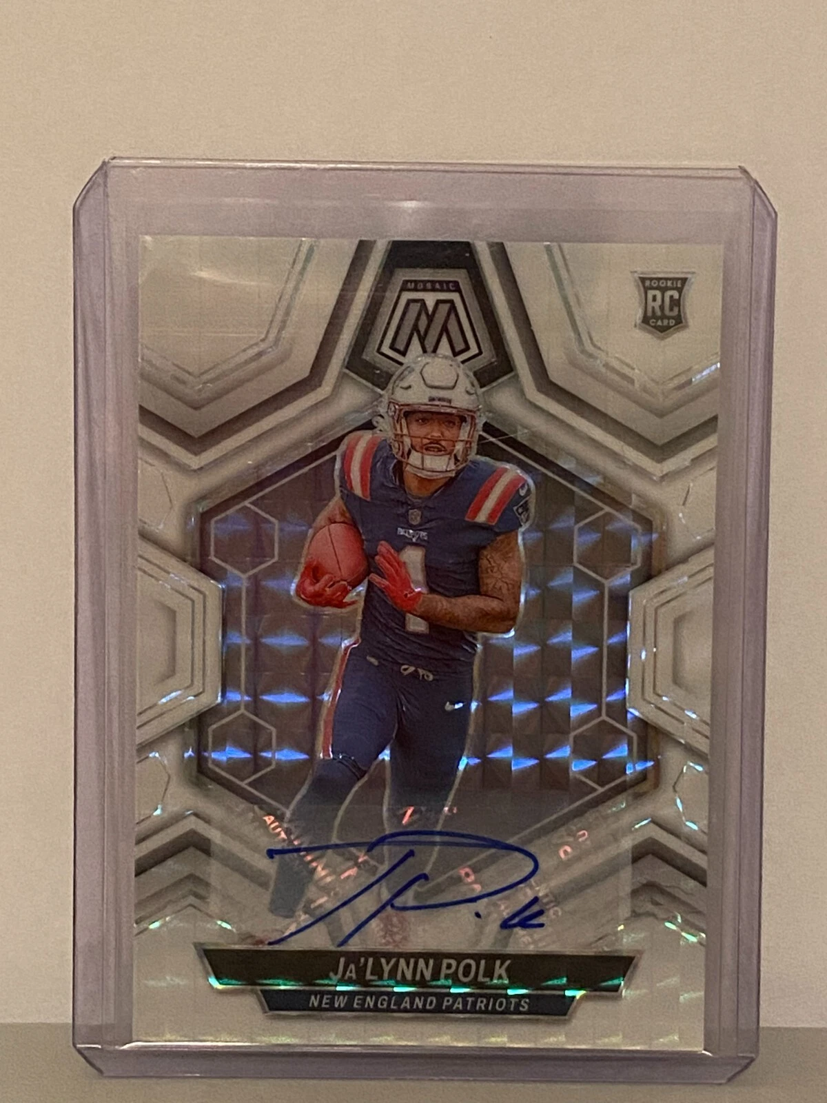 2024 Ja'Lynn Polk Rookie White Mosaic Auto #05/25