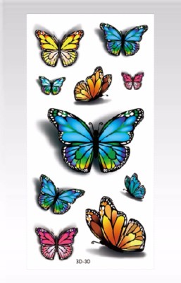 Download 3d Butterfly Temporary Tattoo Cover Up Tramp Stamp Ebay