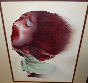 Colette American Aztec Woman Many Faces Original Watercolor Painting Ebay