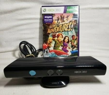 Xbox 360 Kinect Sensor Bar And Adventures Game - Model 1414 - Tested, Working 