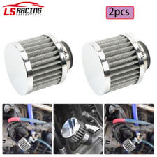 2 X Universal 1.435mm Car Air Filter Cold Air Intake Filter High Flow Breather