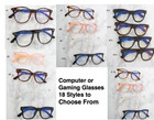 Computer Glasses Blue Light Blocking Gaming Eyewear Protection Sunglasses