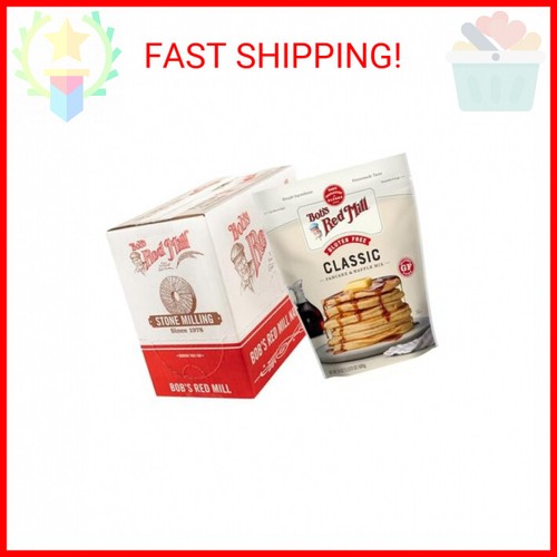 Bob's Red Mill Gluten Free Pancake Mix, 24oz (Pack of 4) - Kosher, Approximately