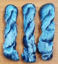  3 Thread Yarn Lace Skeins Knitting Work Reel Silk Fabric 345g Woven Sari