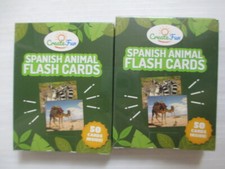 Spanish Animal Flash Cards Create Fun new sealed lot of 2 sets
