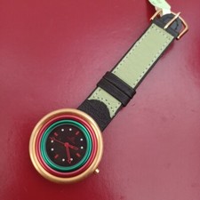 Damenuhr - "WatchPeople"- Edelstahl/Gold/Rot/Grün-Neu -198,00€