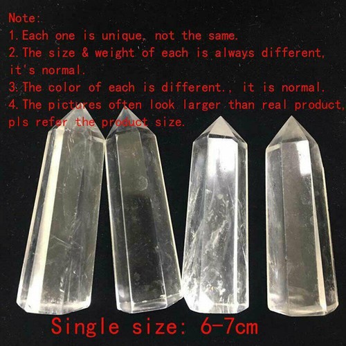 Chakra Meditation Therapy Quartz Clear Healing Natural Wand Reiki Crystal Stone - Picture 7 of 10