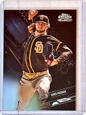 Chris Paddack 2021 Topps Chrome Black Silver Refractor /199 #92 San Diego Padres
