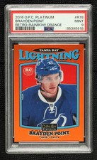 2016-17 O-Pee-Chee Platinum Retro Orange Rainbow 45/49 Brayden Point PSA 9 19zb