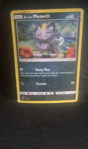 Alolan Meowth SM51 Sm Holo