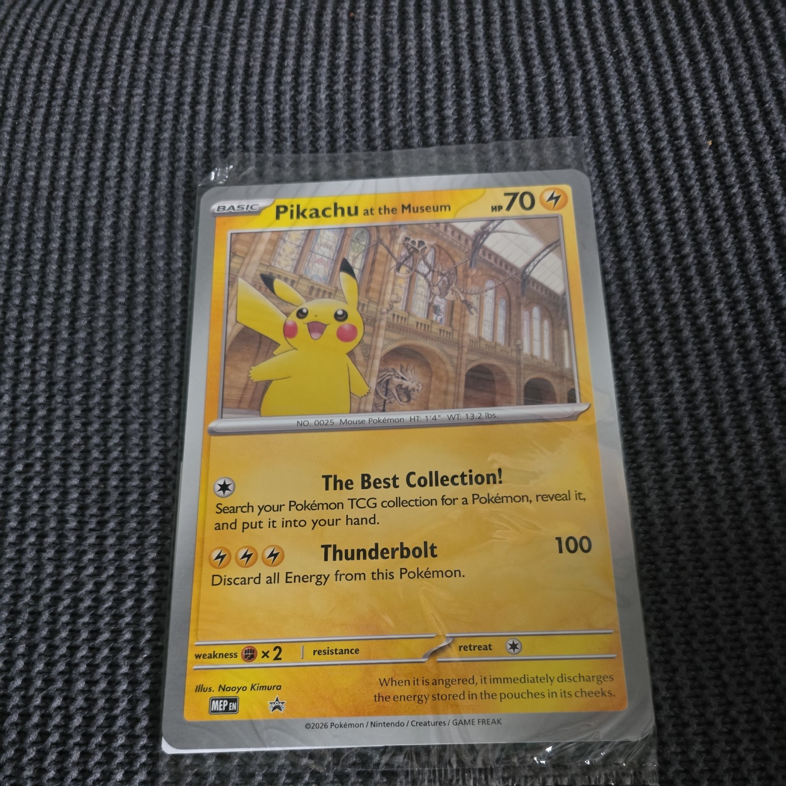 Pikachu At The Museum Promo - Sealed