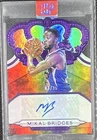 Panini 2018-19 Crown Royale Crown Rookie Auto Mikal Bridges Suns #CR-MKB /25