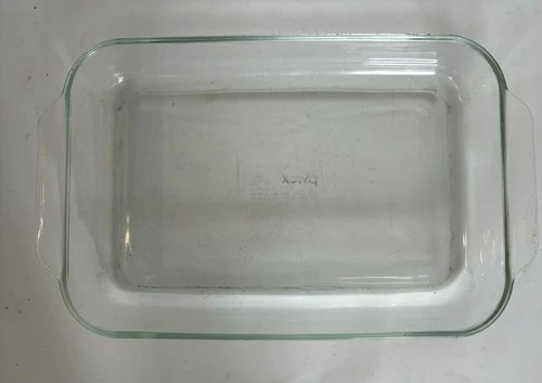 Pyrex 233-R 3 qt. Clear Glass Casserole Baking Dish 13"x 9"x"2 Vintage
