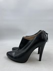 Miu Miu Black Leather Zip Ankle Bootie W 5.5 — photo 1